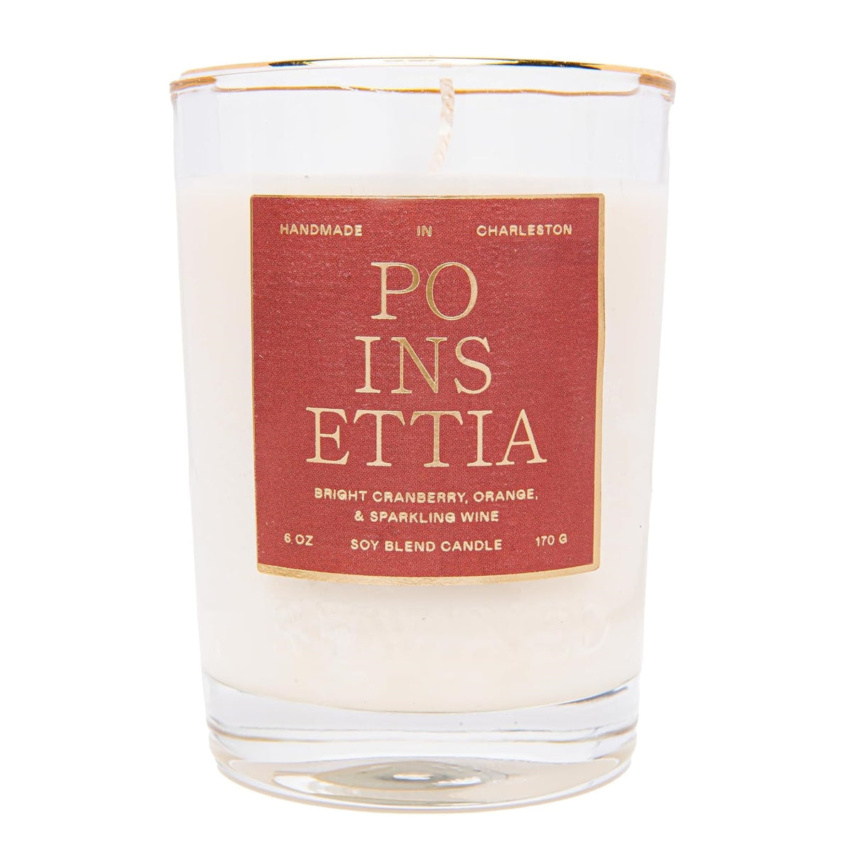 Rewined Poinsettia Candle - 6oz