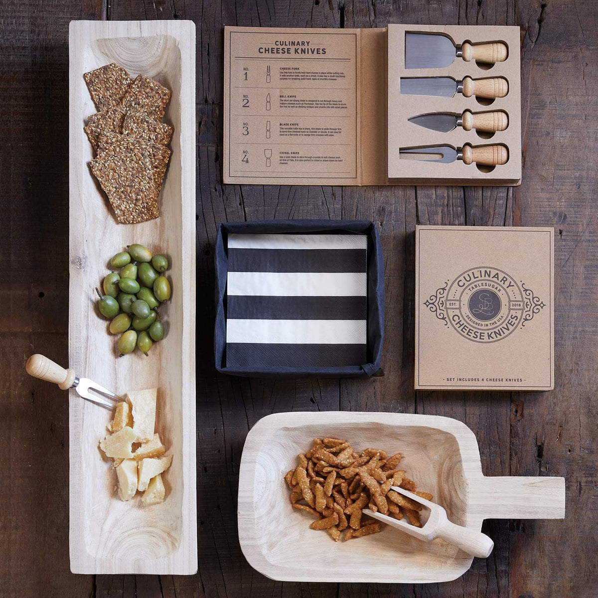 Paulownia Handle Bowl/Tray - Natural