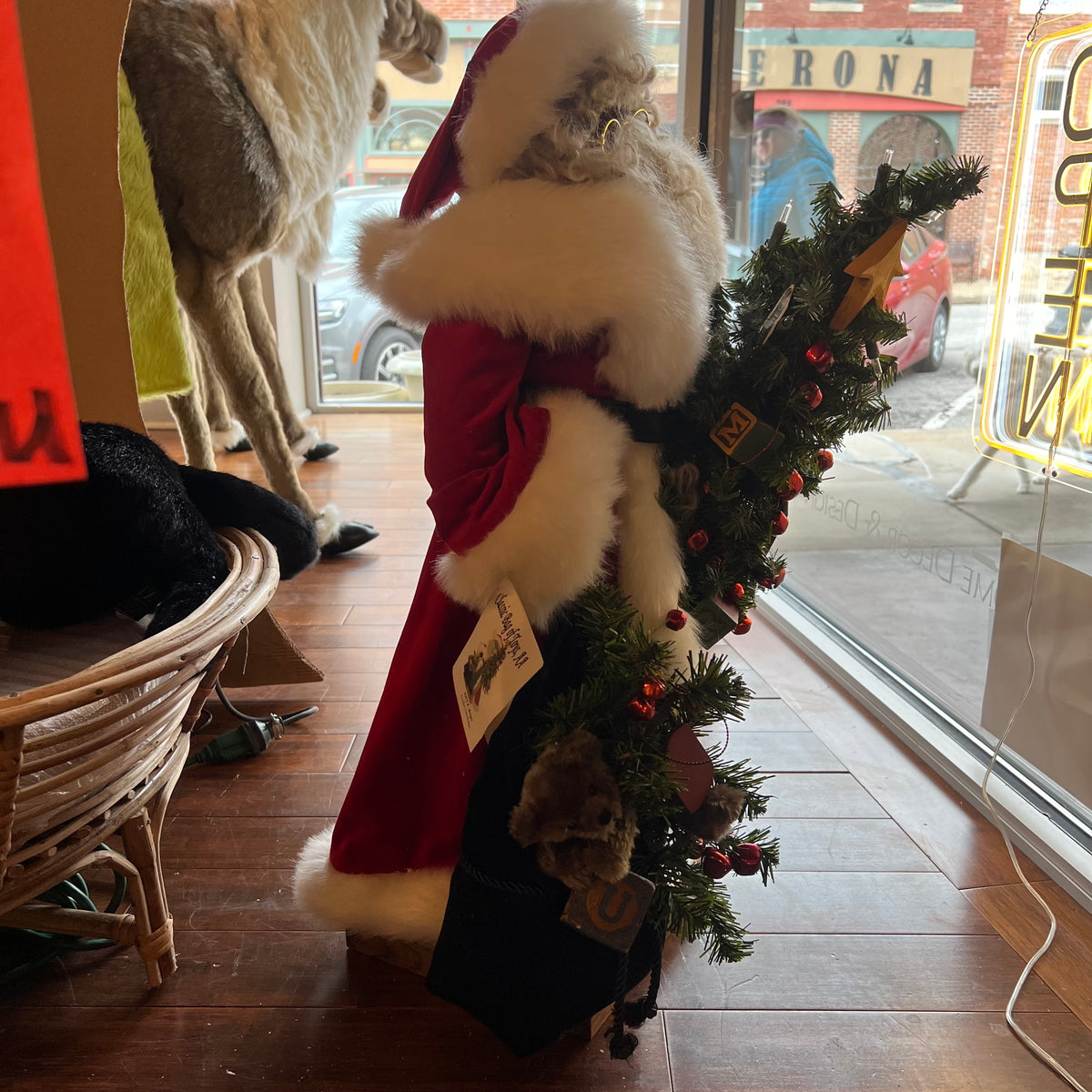 Santa with His Classic Bag of Toys