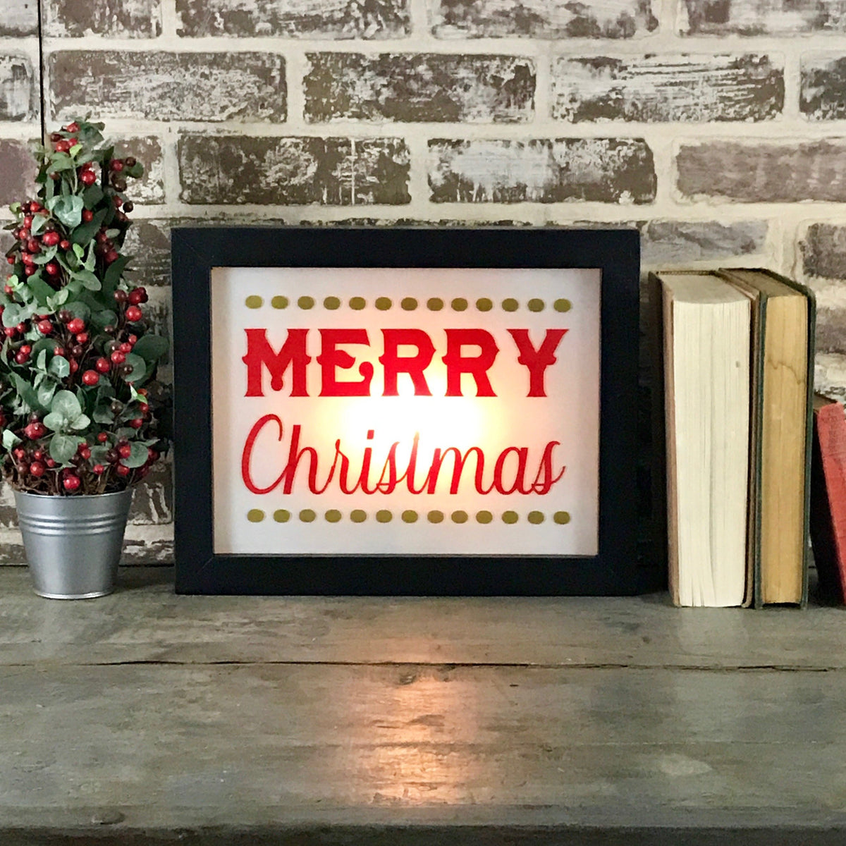 Merry Christmas Lighted Sign