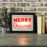 Merry Christmas Lighted Sign