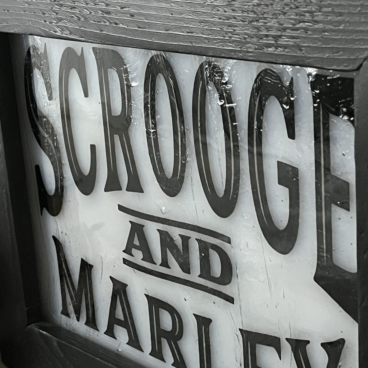 Scrooge & Marley Lighted Sign
