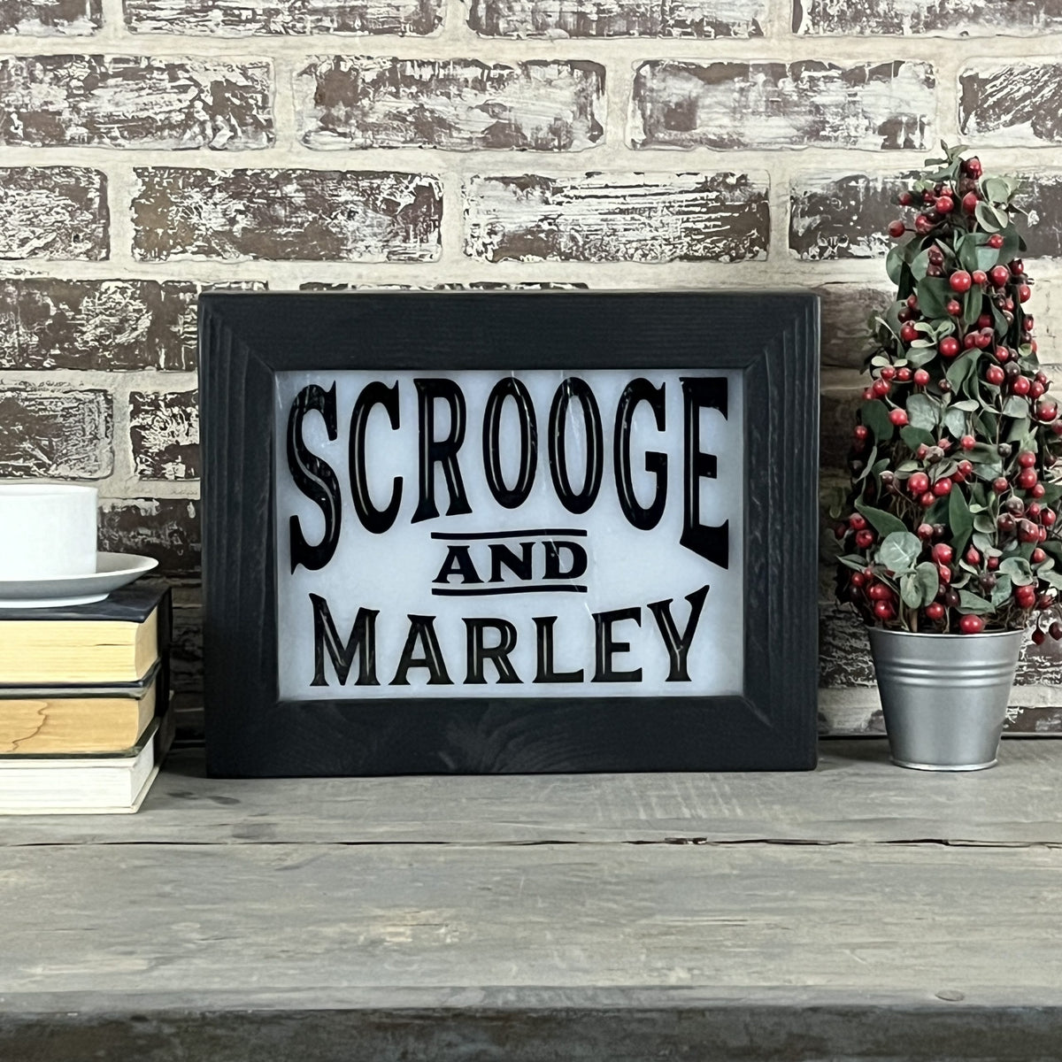 Scrooge & Marley Lighted Sign