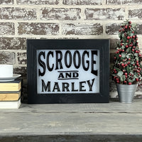 Scrooge & Marley Lighted Sign