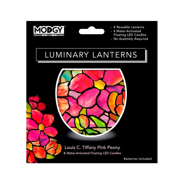 Modgy Luminary Lanterns - Louis C. Tiffany Pink Peony
