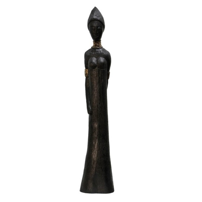 Tall Lady Wooden Statue 3