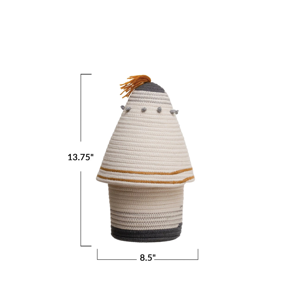 Cotton Rope Basket with Lid