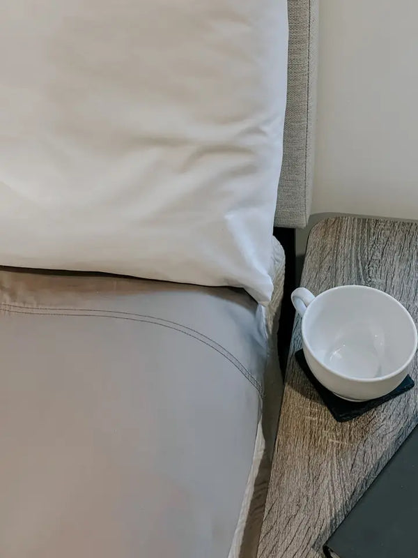 Faceplant Dreams Bamboo King Pillowcase Set - White