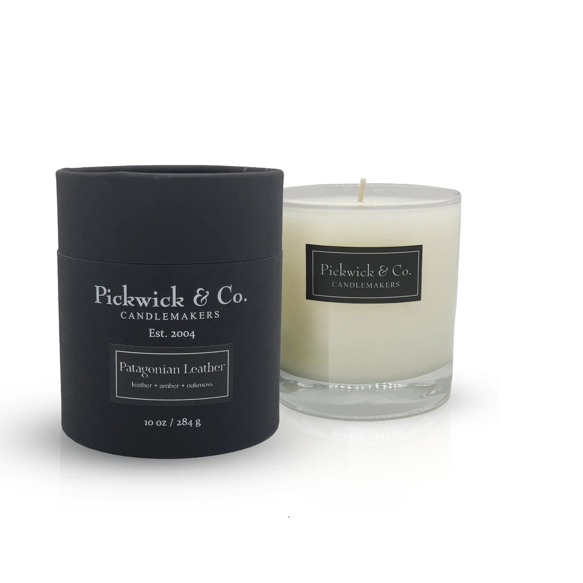 Pickwick & Co. Patagonian Leather Candle