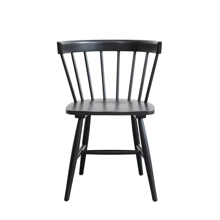 Black Wood Dining Chair