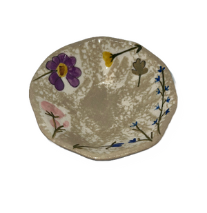 Handpainted Floral Dish
