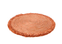 Fringed Peach Charger